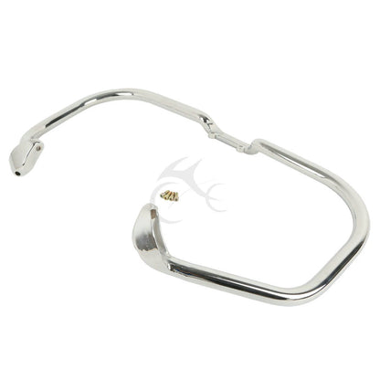Chrome/Black Engine Guard Crash Bar for Indian Chieftain Roadmaster (2014-2025)