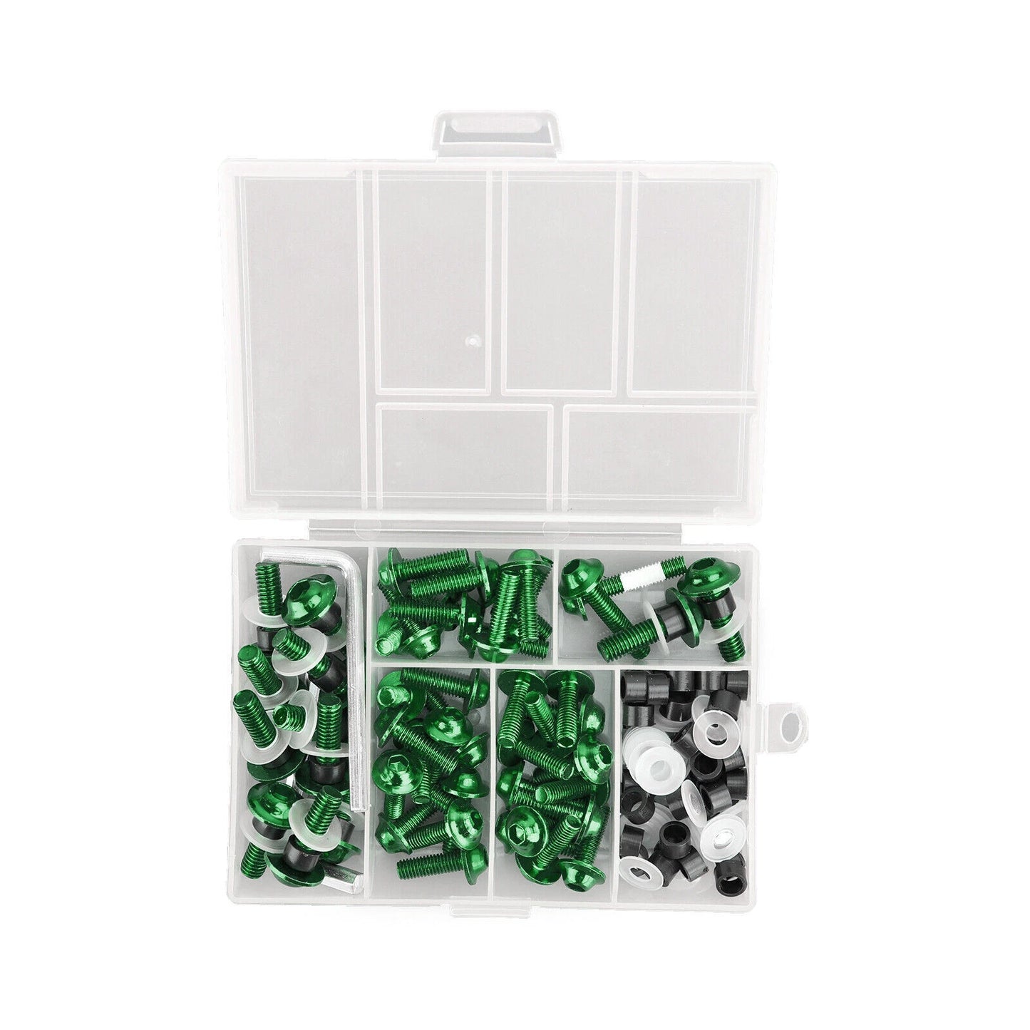 158 Piece Green Aluminium Fairing Screw Trim Bolts Set for F2