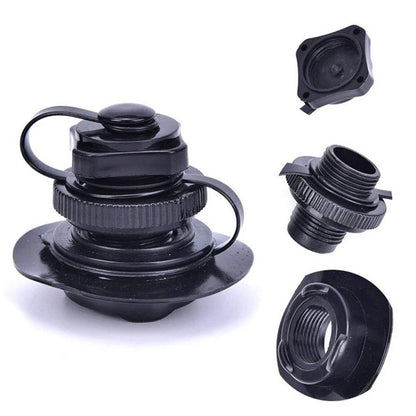 Black Air Valve for Intex Inflatable Boats/Airbeds, Easy Install