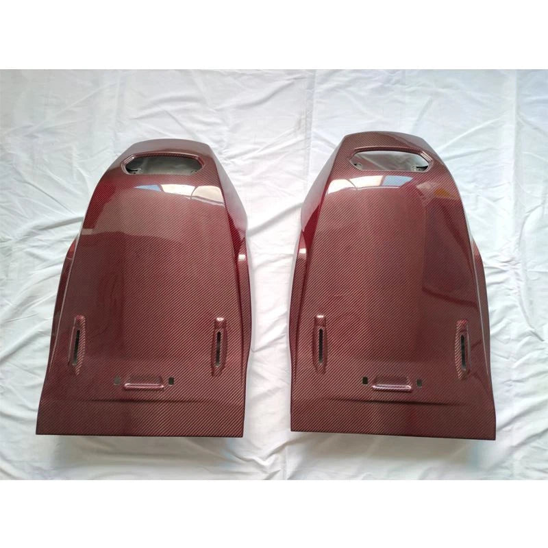 Red Dry Carbon Fiber Seat Back Panel Cover Replace for Lamborghini URUS 18-22