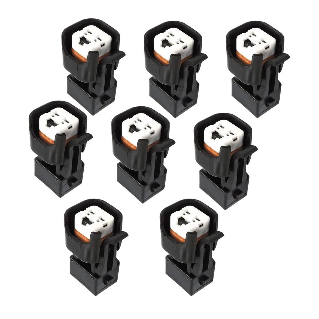 8x Fuel Injector Adapters 2 Pins for USCAR EV1 EV6 EV14 LS1 LS2 LS3