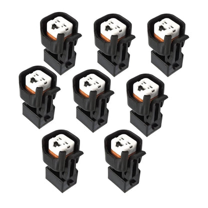 8x Fuel Injector Adapters 2 Pins for USCAR EV1 EV6 EV14 LS1 LS2 LS3