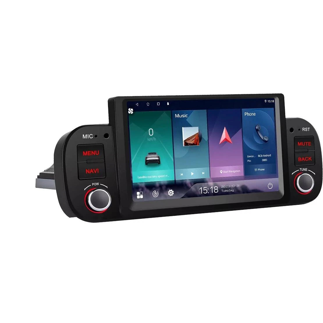 7'' Android 13 Car Radio for Fiat Panda (2013-2020) - Navi, CarPlay, GPS, WiFi