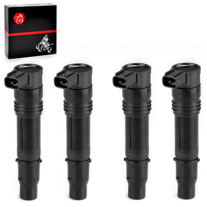 4x Ignition Coil Iridium Spark Plug for Kawasaki Ninja ZX-14 ZX-14R ZX-10R (2004–2015)
