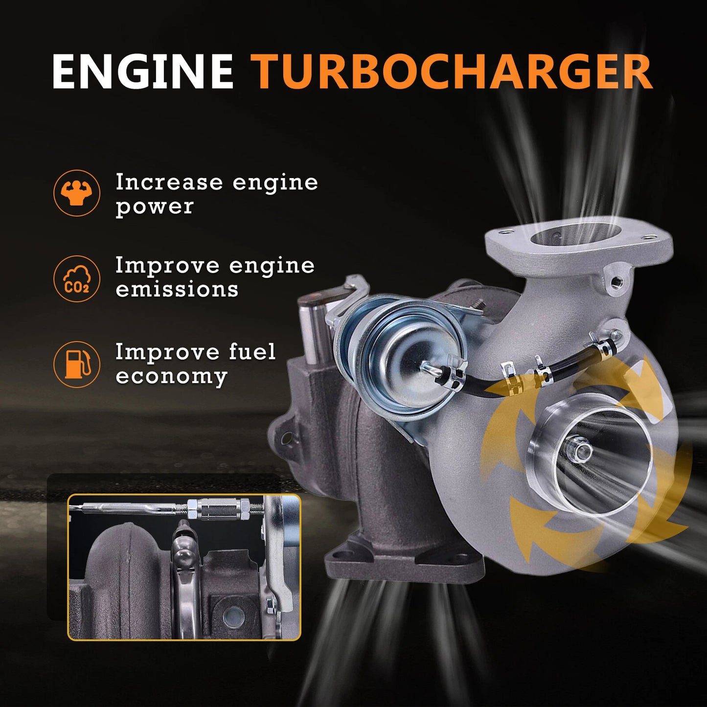 Turbocharger for Subaru WRX Outback 2.5 VF52 RHF55 Water Cooled (2002-2023)