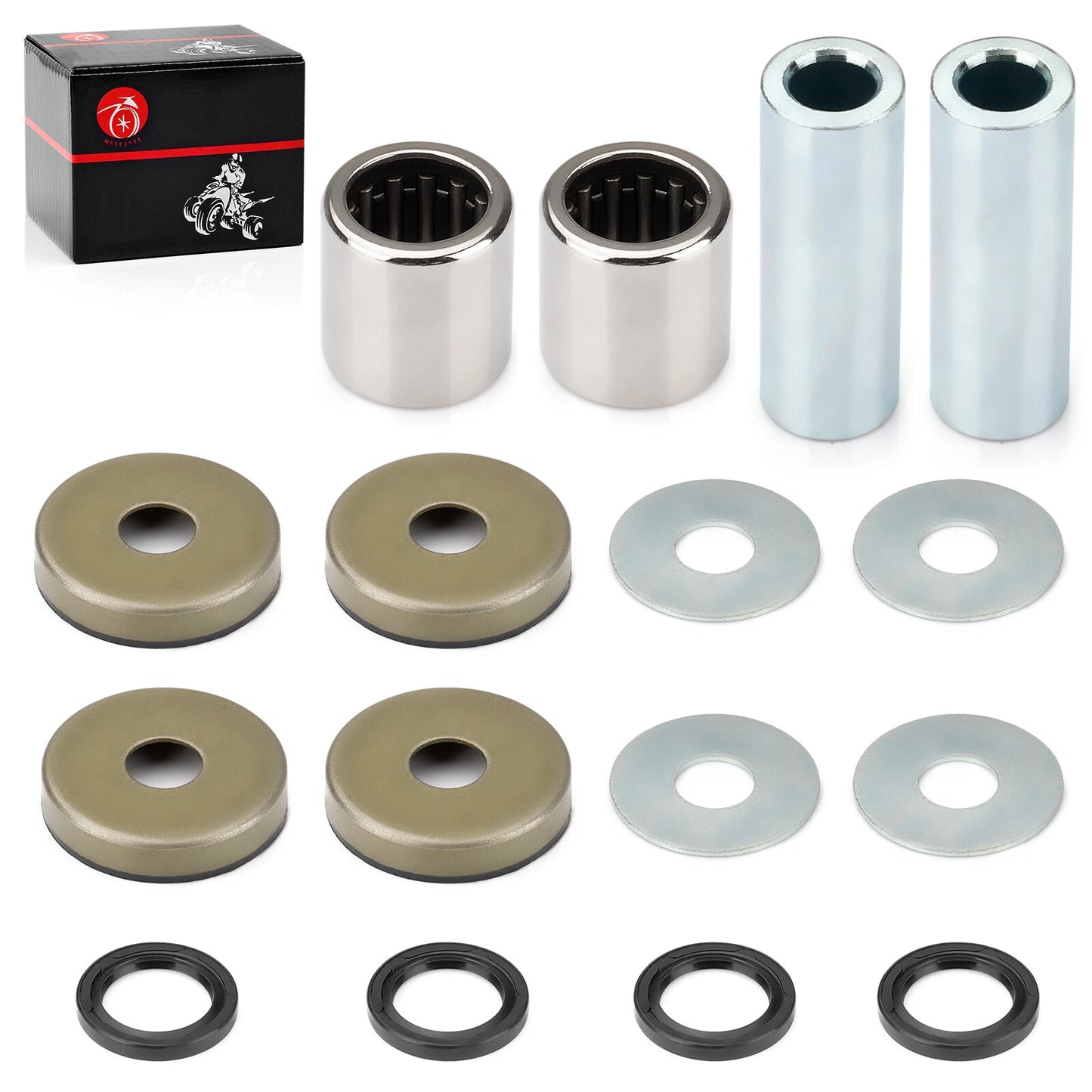 Front Lower A-Arm Bushing Shaft Seal Kit for Suzuki LT-Z400 (2003–2014)