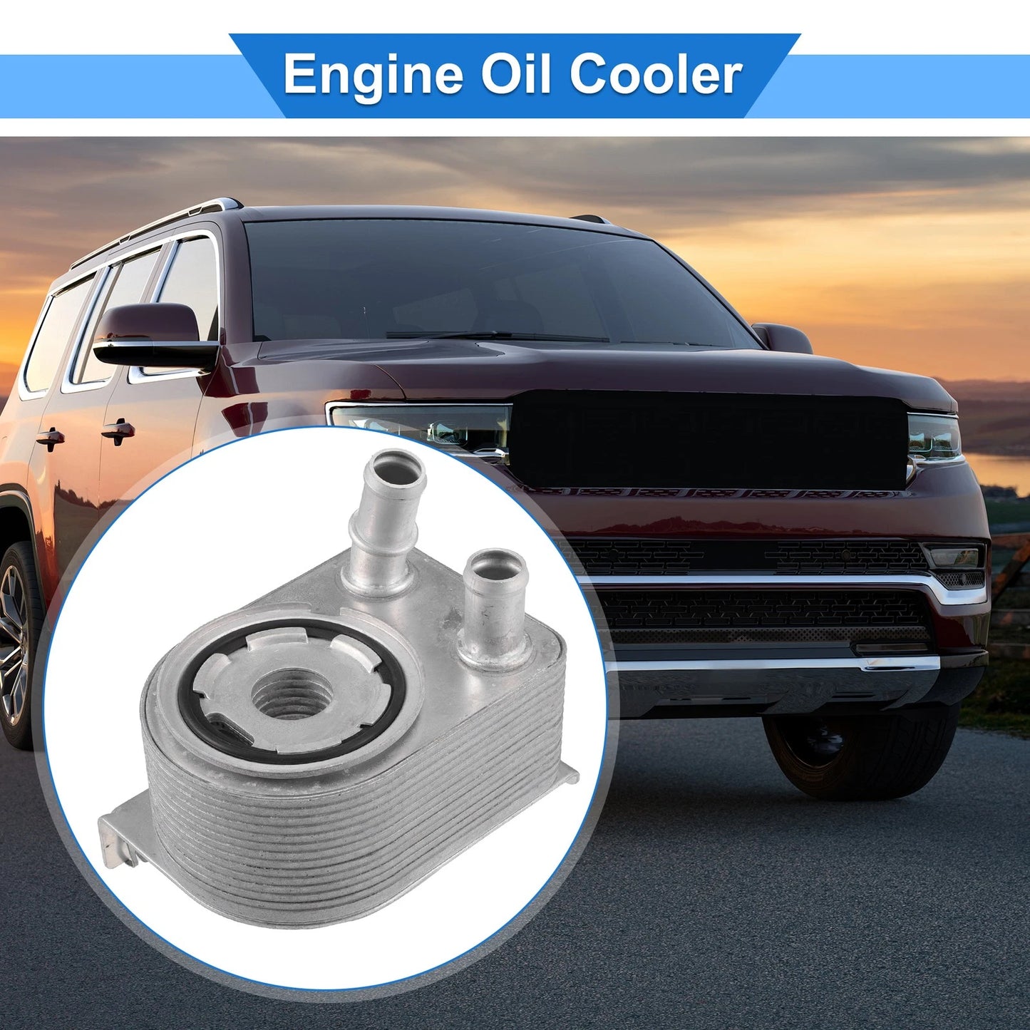 Oil Cooler with Seals for Jeep Compass Cherokee