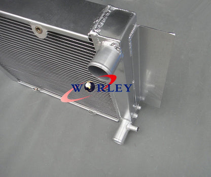Aluminum Radiator & Fans for Mazda RX2 RX3 RX4 RX5 RX7 (1970-1985)