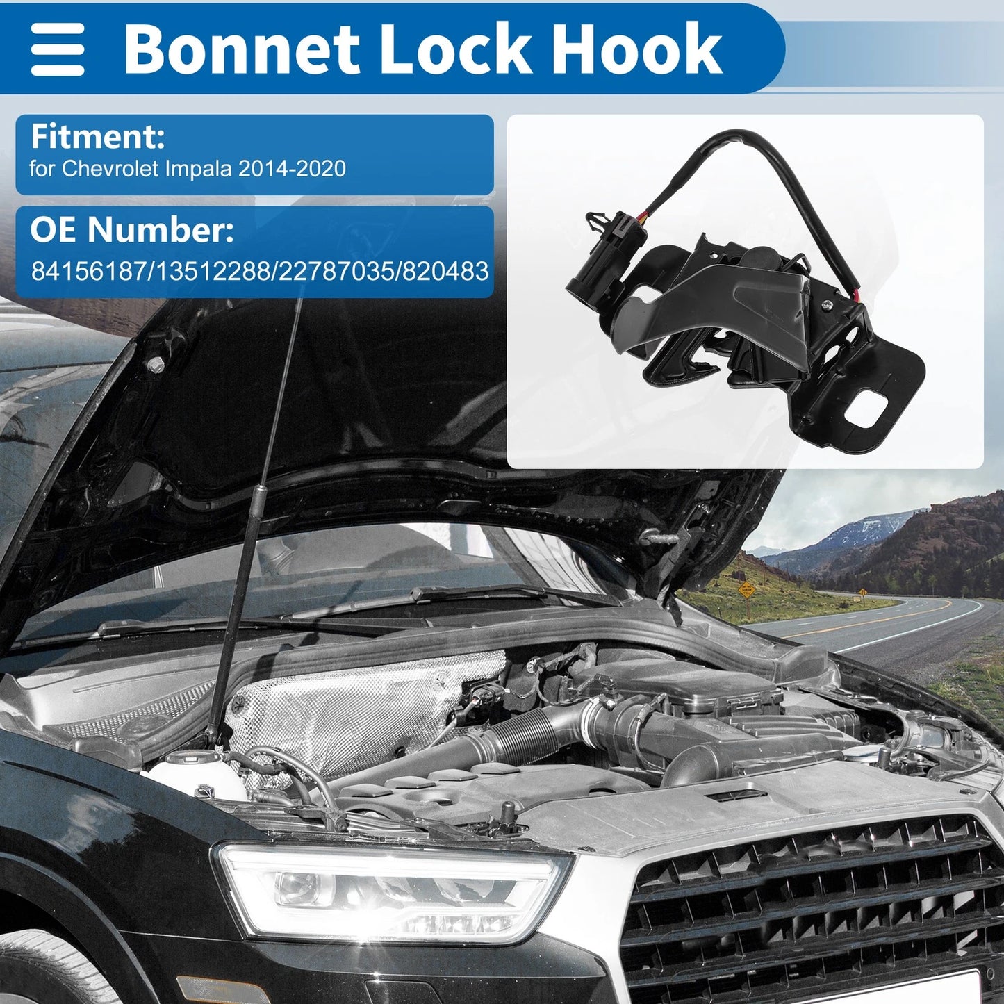 Hood Latch Assembly for Chevrolet Impala (2014 - 2020)