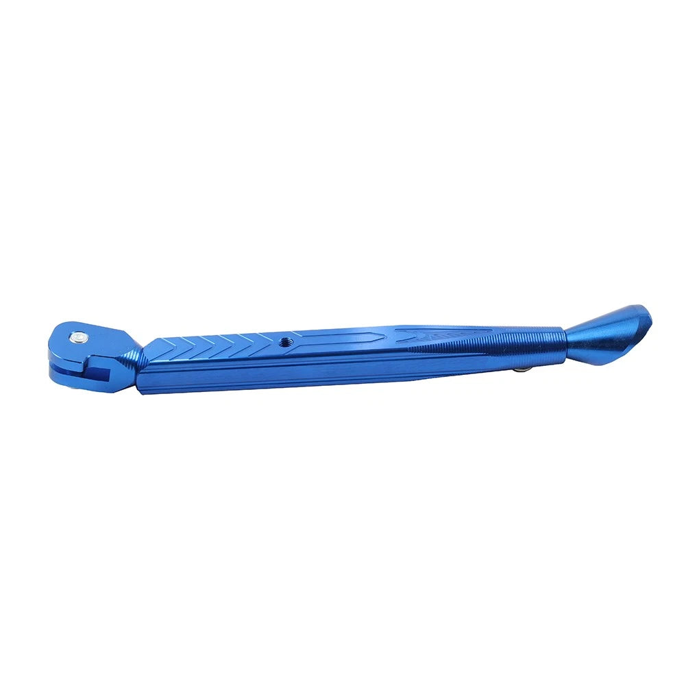 Aluminum Adjustable Kickstand Foot for Motorcycle Universal Side Stand Blue
