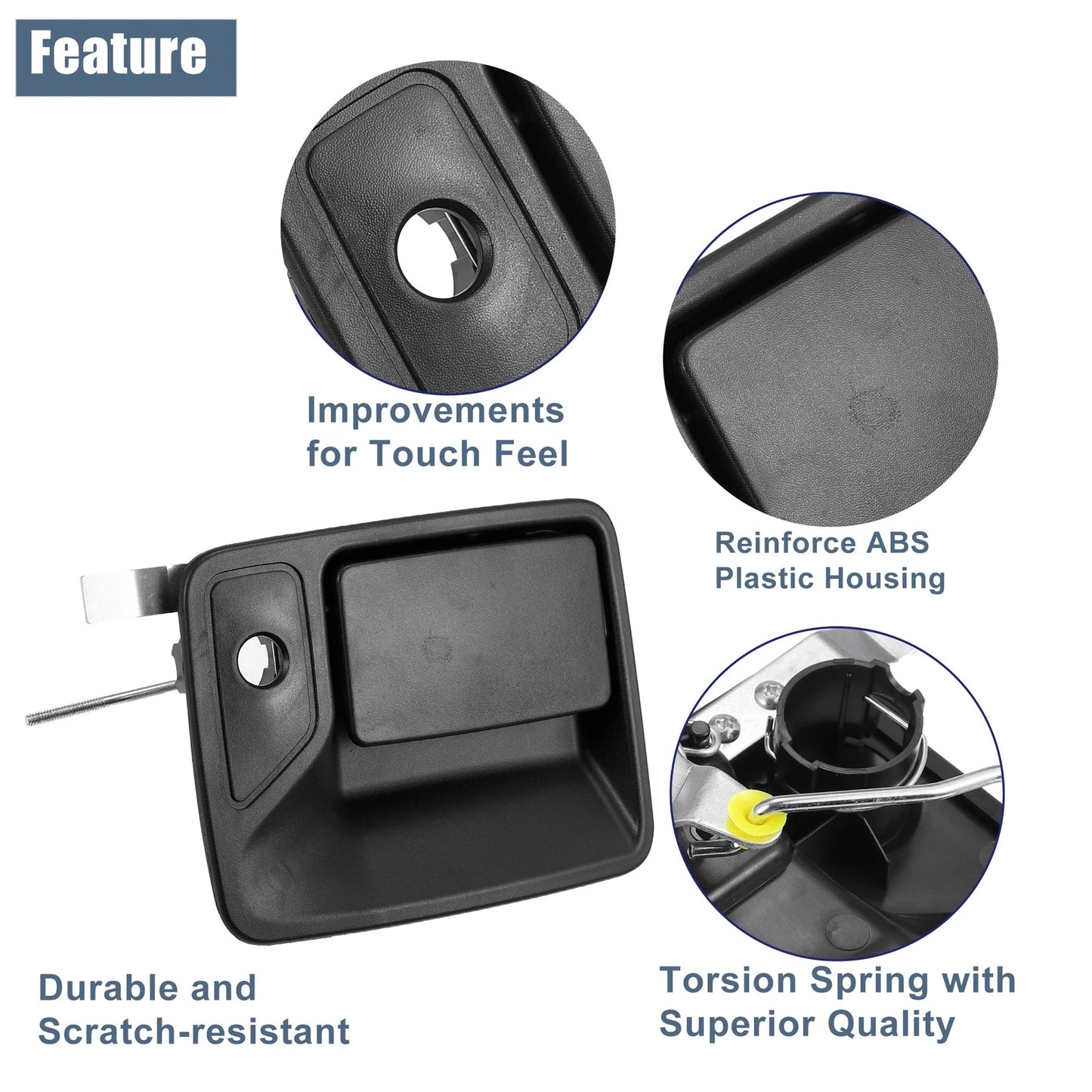 Front Right Passenger Side Exterior Door Handle for Ford Excursion (2000-2005)