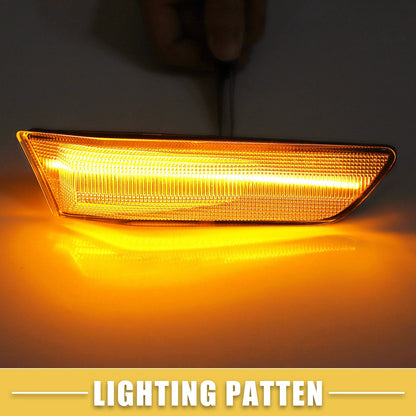 1 Pair Front LED Side Marker Light for Infiniti Amber Light Clear