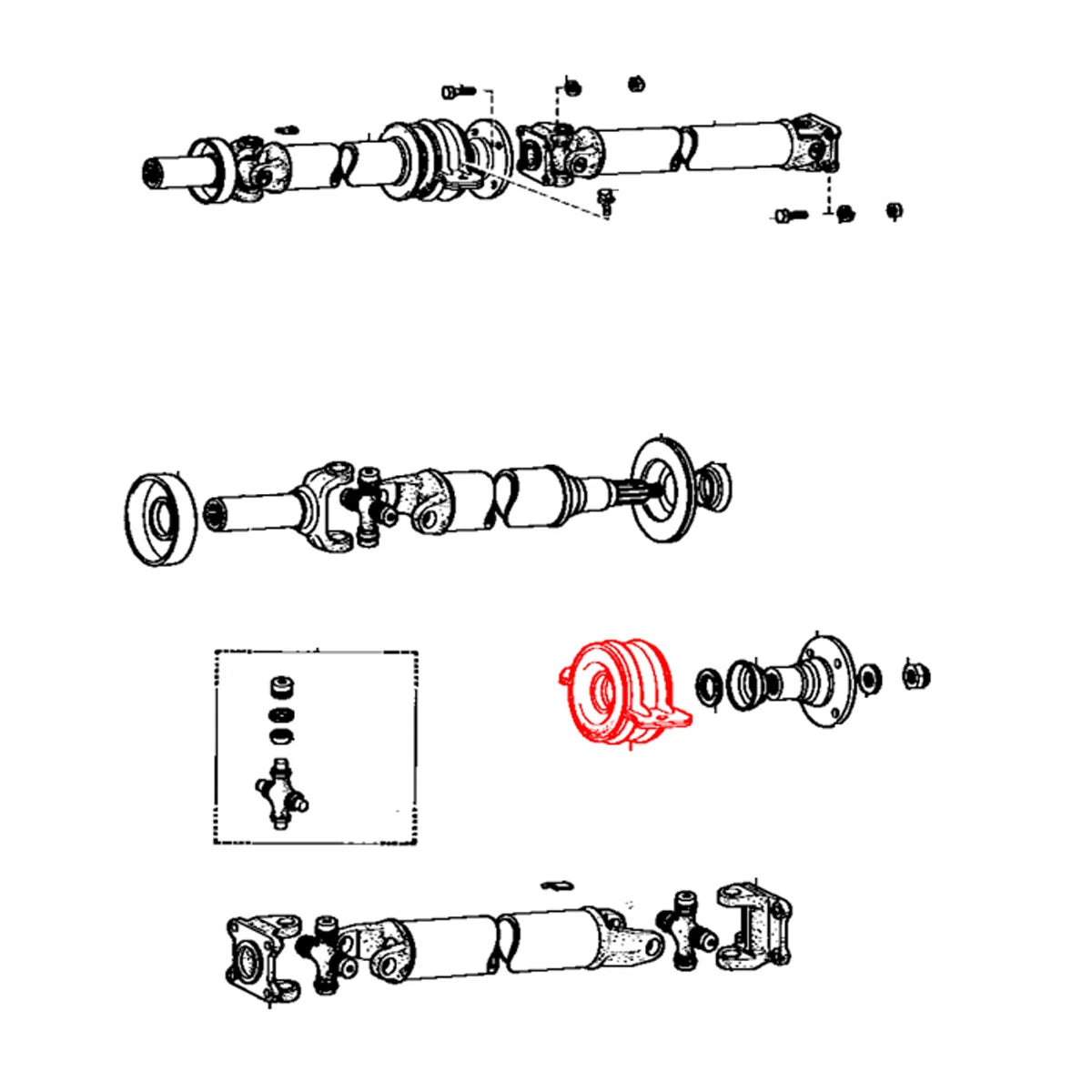 Center Support Bearing for Toyota Hilux 1979-1983