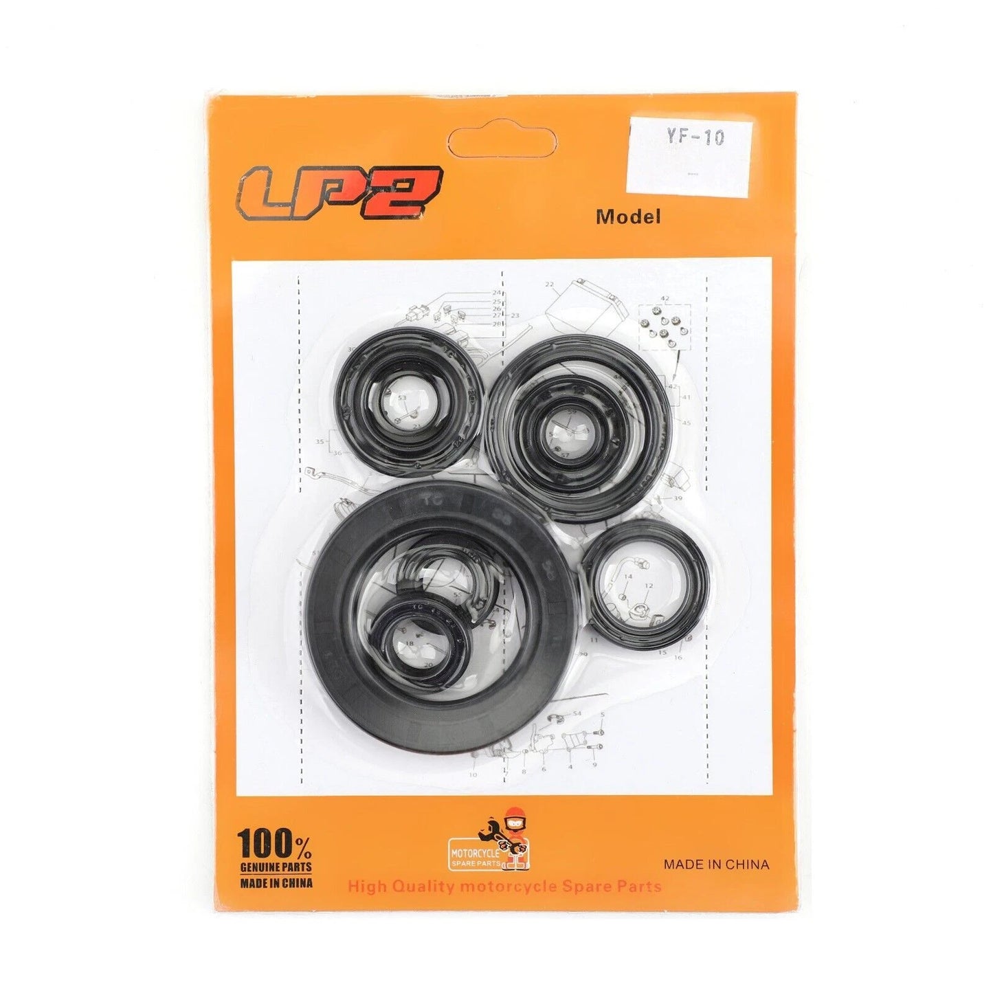 8pc Shaft Seal Set for Honda CR250R CR500R (1988-2001)