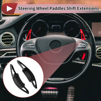 Black Aluminum Alloy Steering Wheel Paddles for Mazda Axela (2020-2021)