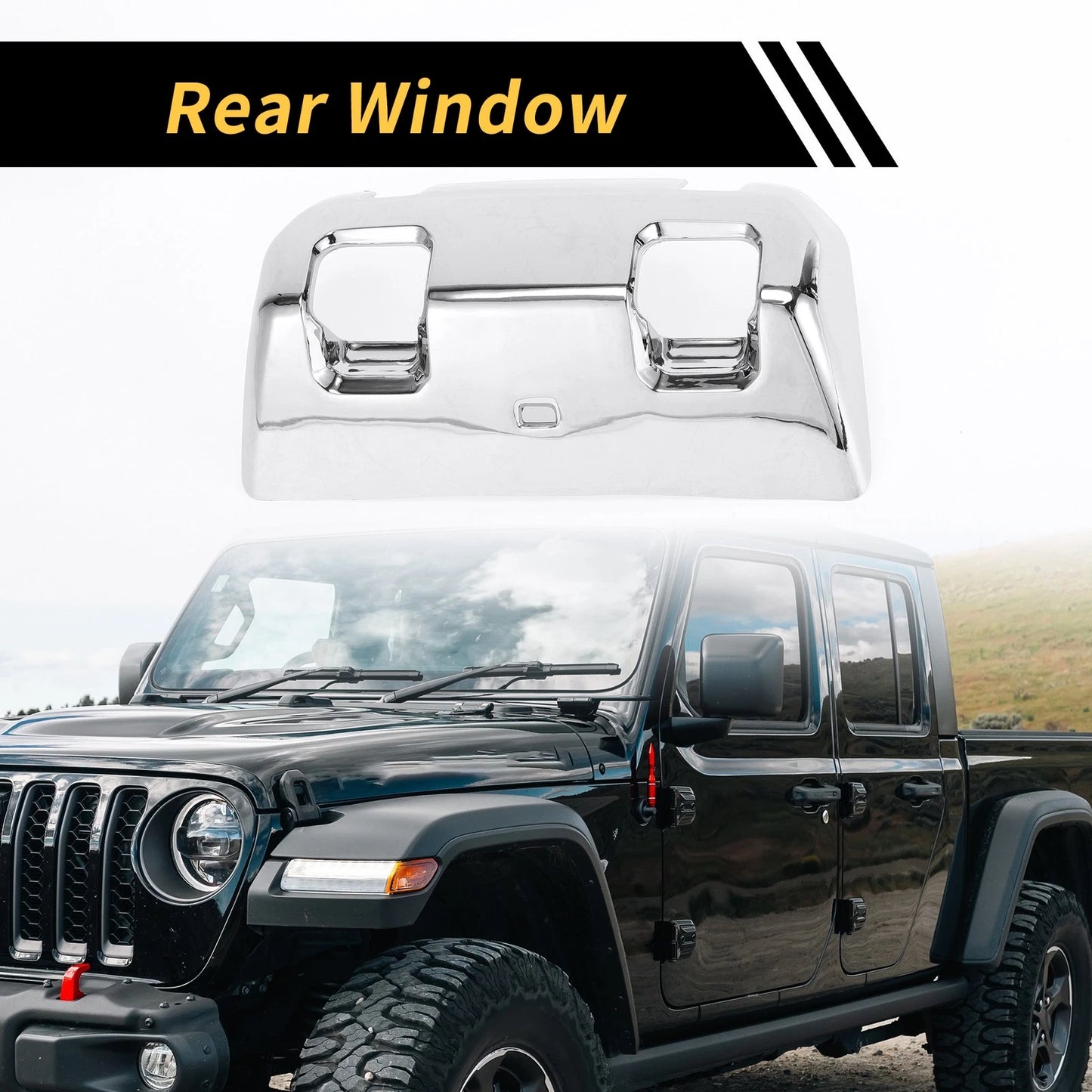 Rear Window Switch Panel Cover for Jeep Wrangler JL JLU (2018-2024)