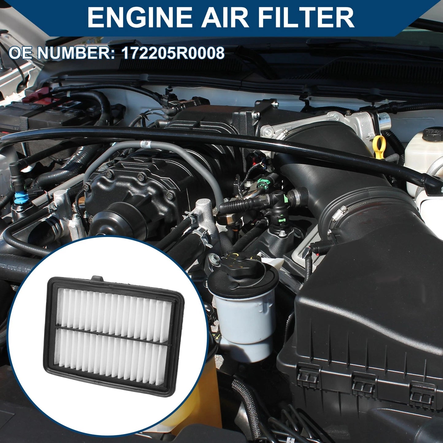 Car Engine Air Filter for Honda Fit 1.5L (2015-2020) - 1 x High-Quality Filter