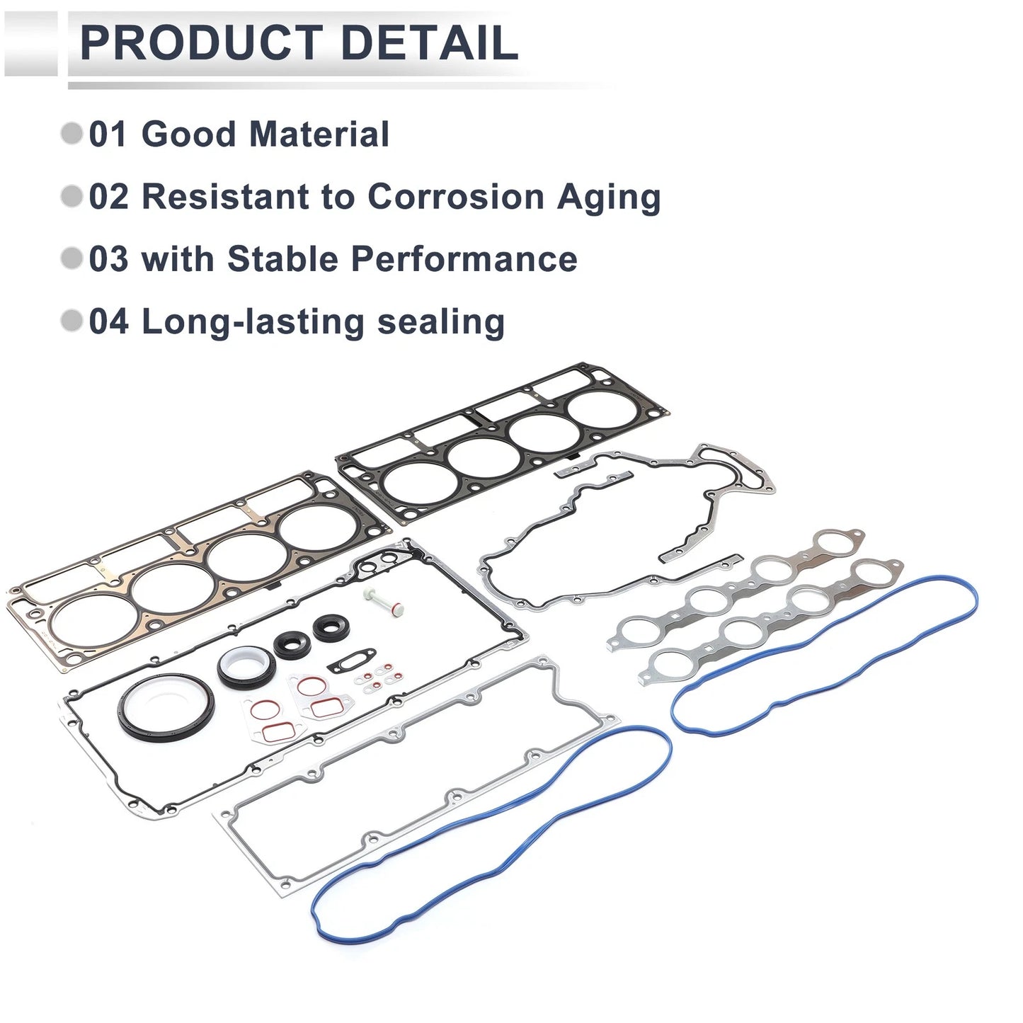 Gen 3 LS Head Gasket Kit 4.8L 5.3L 5.7L for GM Chevy LS1 LS6 LQ4 LQ9 1 Set