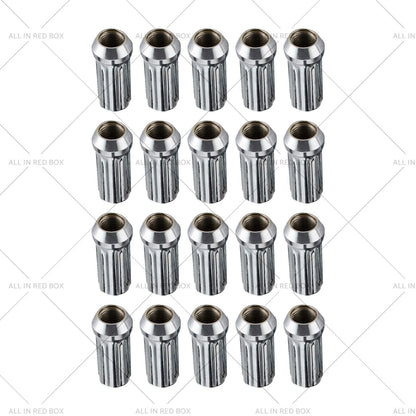 20 x Chrome Spline Wheel Nuts for Holden Landcruiser VE (2006-2016)