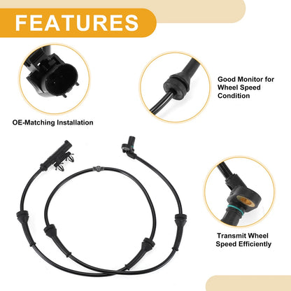 ABS Wheel Speed Sensor for Nissan Armada (2012-2015) Rear Left & Right