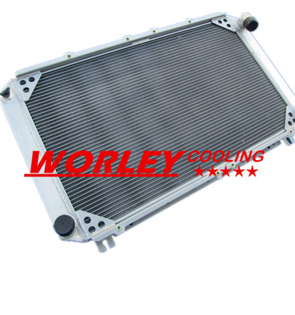 Aluminum Radiator & Black Hose for Nissan Patrol GQ Y60 (1997-1999)