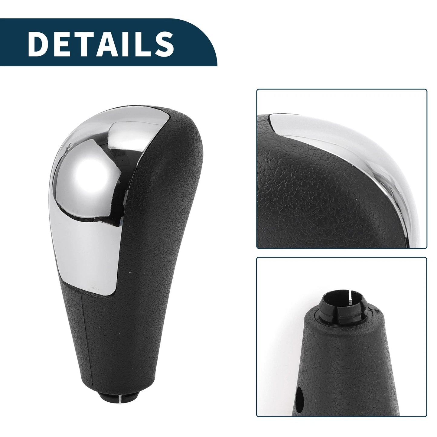 Automatic Gear Shift Knob for Ford Focus MK2 2005-2012 Black Silver Tone