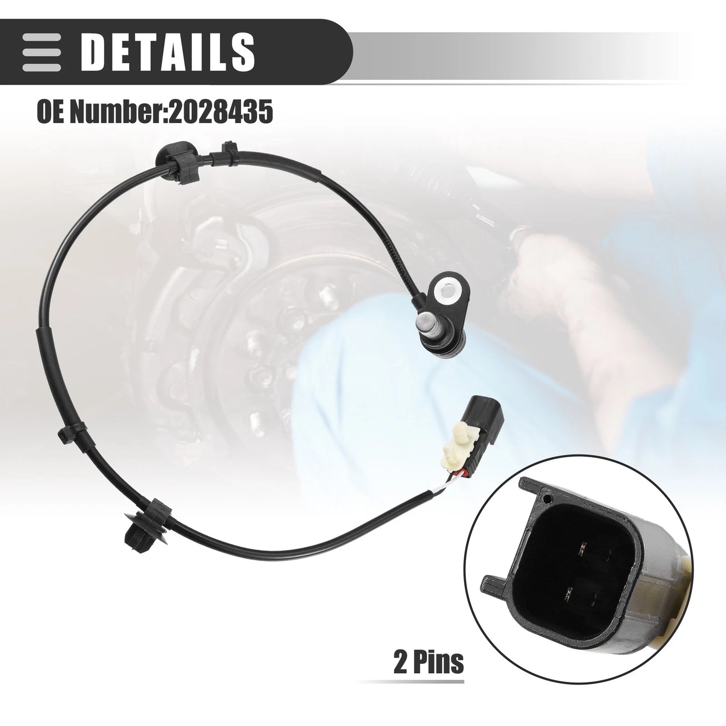 ABS Wheel Speed Sensor for Ford Ranger T64 2.2 TD (2011-2022)