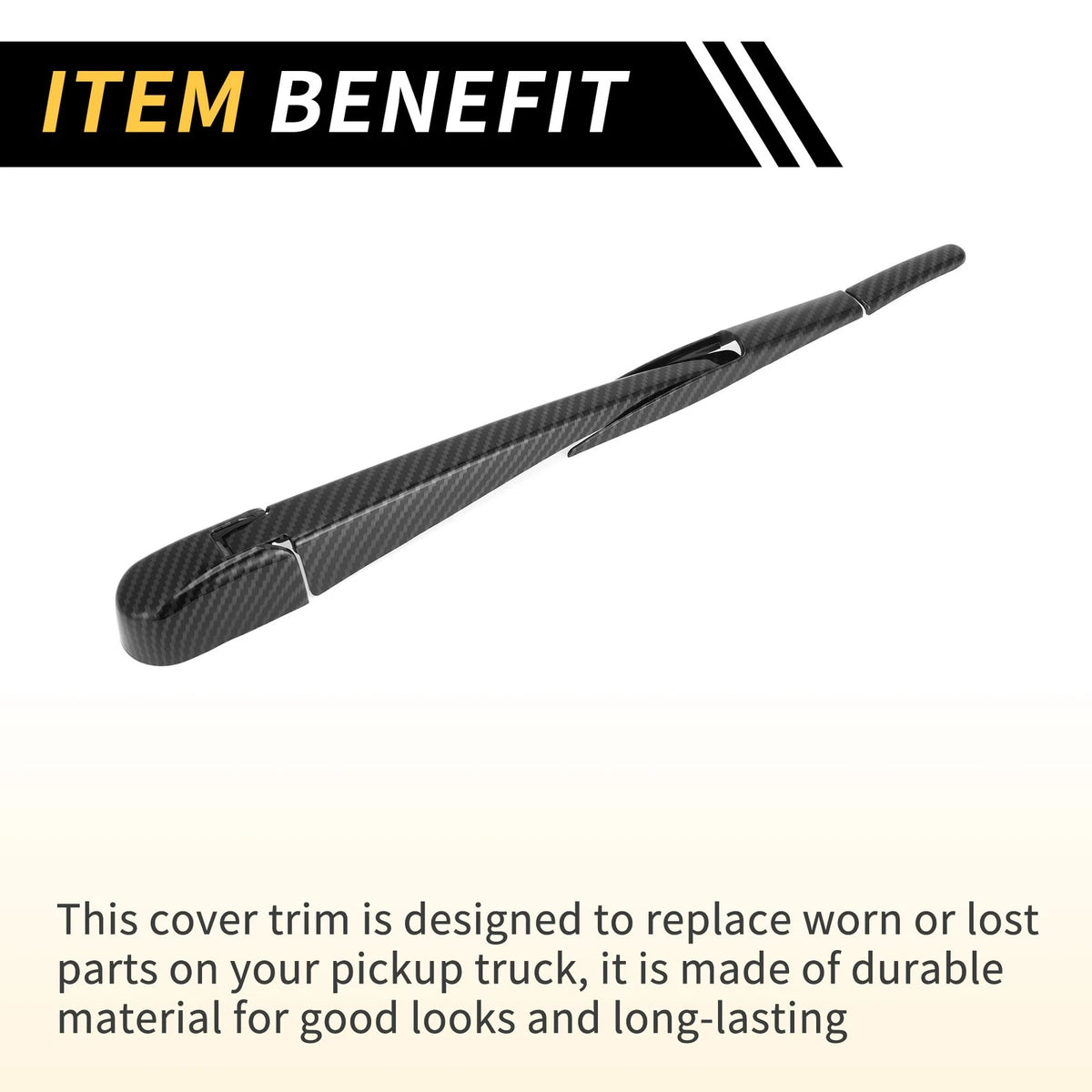 Rear Window Wiper Arm Blades Cover for Jeep Wrangler (2011-2023)