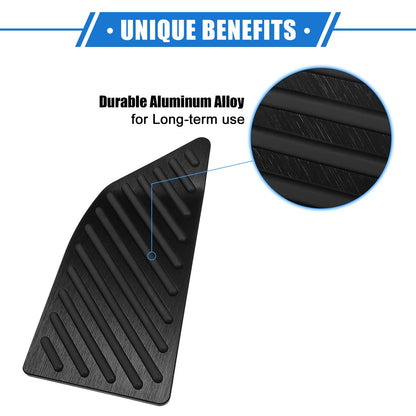 Car Foot Rest Pedal Cover for Toyota Corolla (2019-2020) - Aluminum Alloy Black