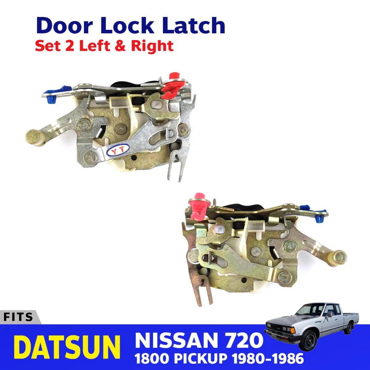 Door Lock Latch Front LH+RH Fits Datsun Nissan 720 SD23 2D Pickup 1980-86 D06