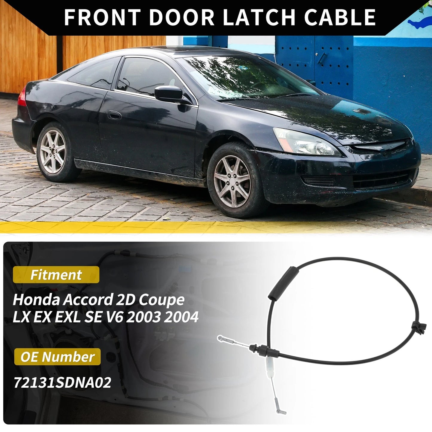 Front Right Door Handle Cable for Honda Accord (2003-2004)