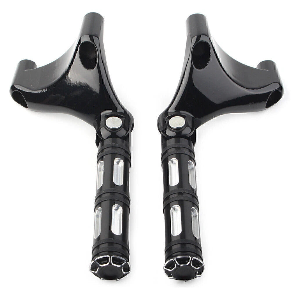 Black Rear Passenger Footrest Peg Mount for Harley Sportster XL883 XL1200 (2004-2013)