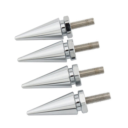 4 x Chrome Spike Windscreen Screw Bolts for Harley Touring Road Glide (1998-2025)