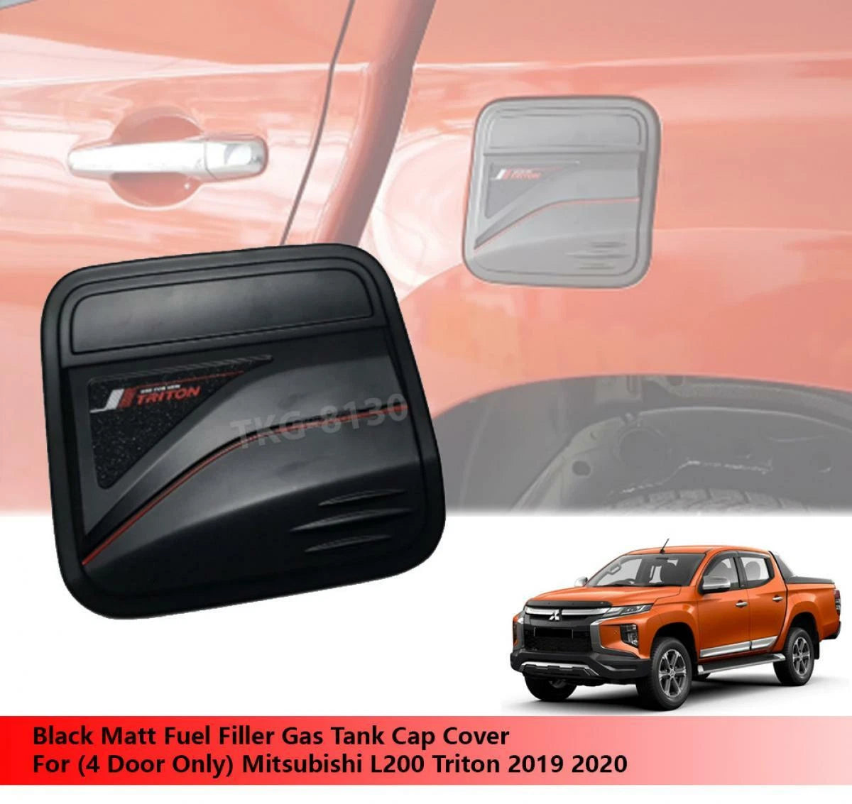 Fuel Filler Gas Tank Cap Cover for Mitsubishi Triton L200 (2019-2020)