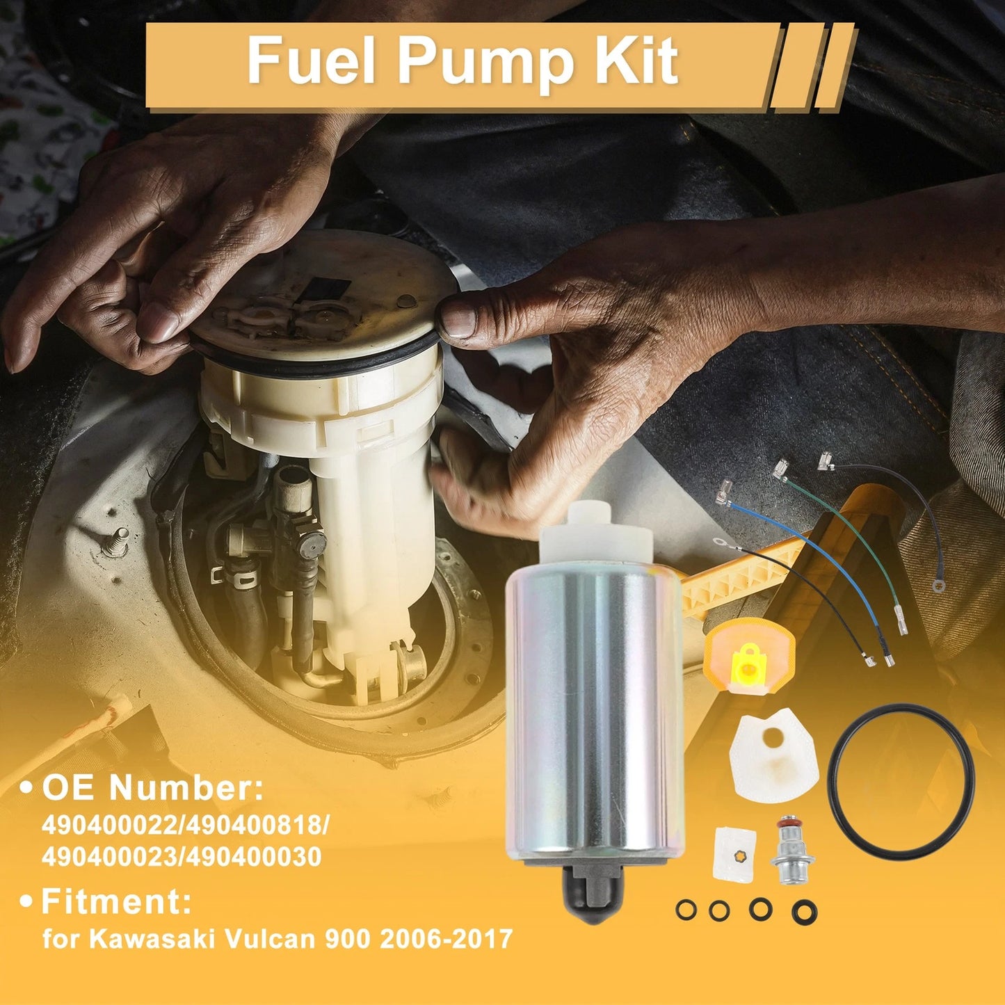 Fuel Pump / Metal Electric / Fuel Pump for Kawasaki Vulcan 900 (2006–2017)