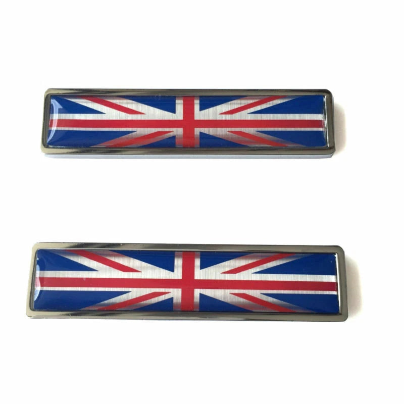 Stainless Metal Union Jack Car Side Fender Sticker Emblem fit for Range Rover