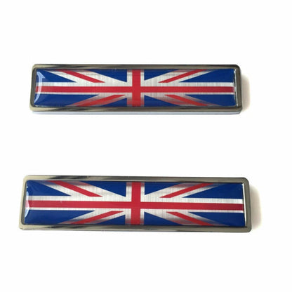 Stainless Metal Union Jack Car Side Fender Sticker Emblem fit for Range Rover