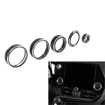 Black AC Volume Switch Button Ring for Lexus NX250 NX350h (2022-2024)