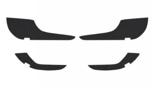 Leather Panel Trim Carbon Fiber Door Anti-Kick for Toyota Camry (2018–2023)