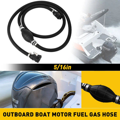 5/16" Marine Outboard Gas/Fuel Hose Line Assembly for OMC/Mercury/BRP