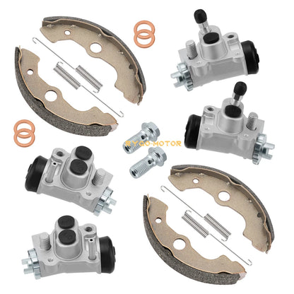 Front Brake Wheel Cylinders W/Shoes for Honda Fourtrax 300 TRX300FW 4x4