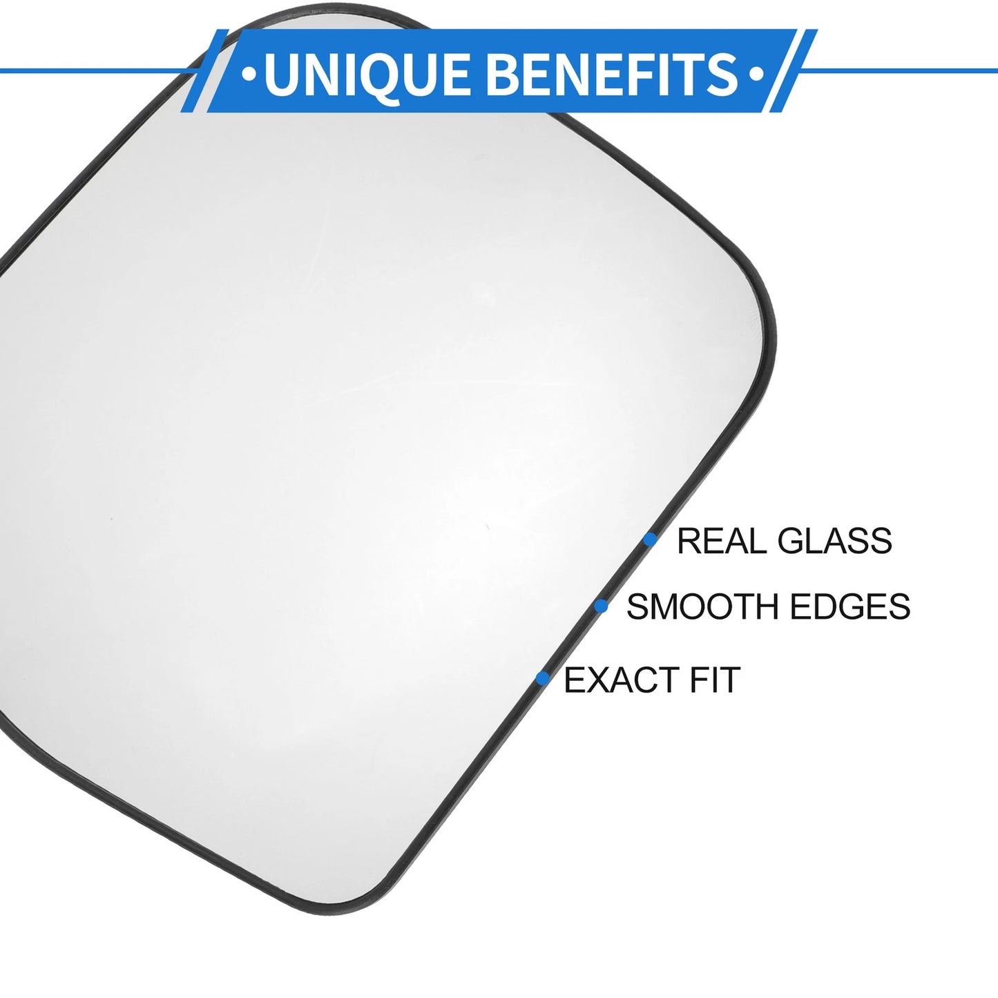 Heated Driver Side Mirror Glass Replacement for Toyota Previa (1990-1997)