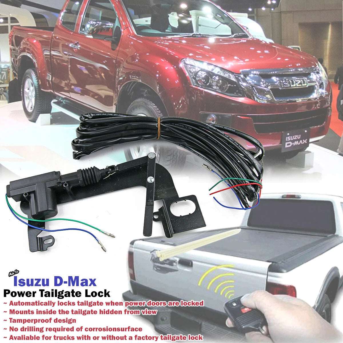 Power Tailgate Security Lock for Isuzu D-Max Dmax (2012-2015)