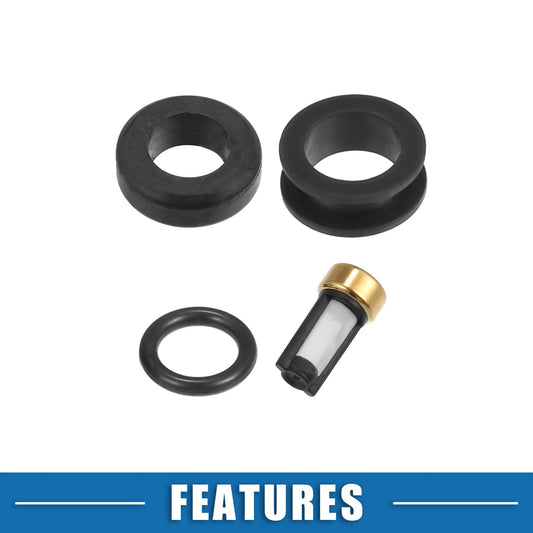 6 x Fuel Injector O Rings Seals with Micro Filters for Toyota Celica (88-89)