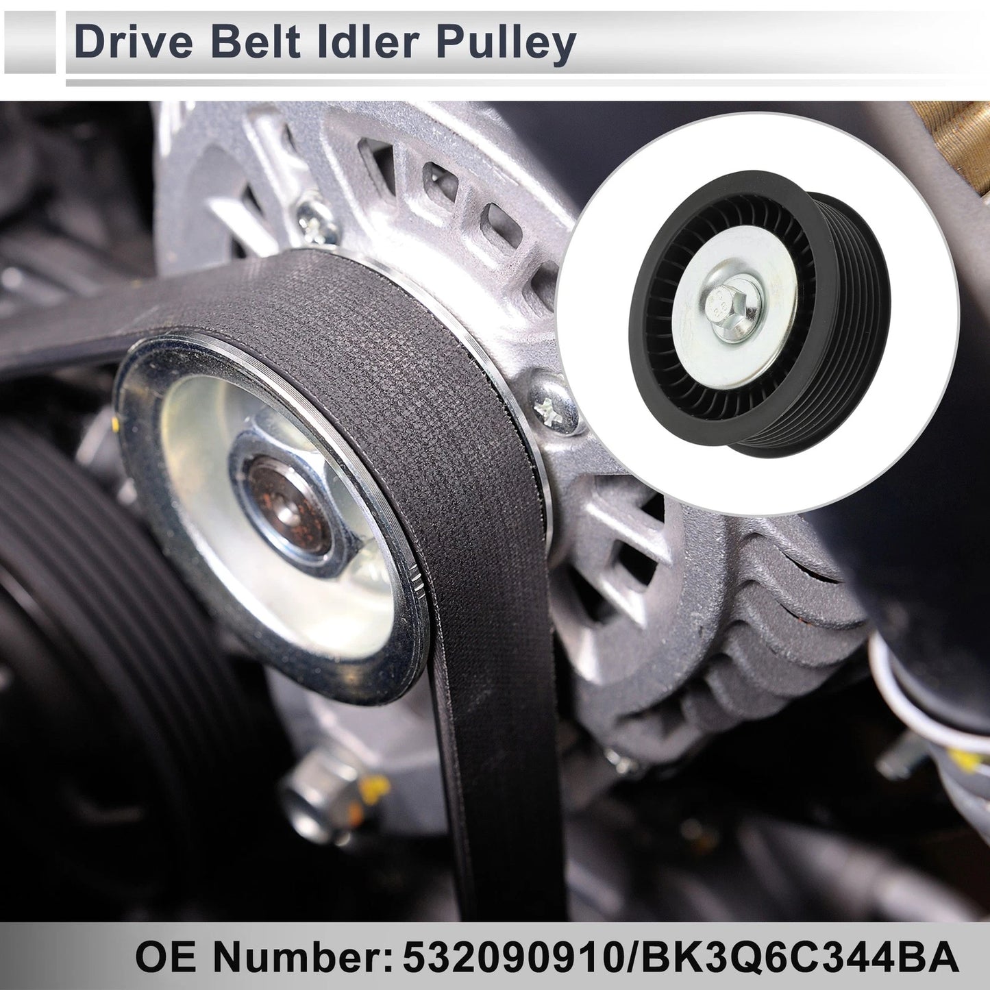 Drive Belt Idler Pulley for Ford Ranger (2011-2017) 1 Pc