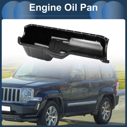 Engine Oil Pan for Jeep Cherokee (1987-2001) - 1 x Iron Black