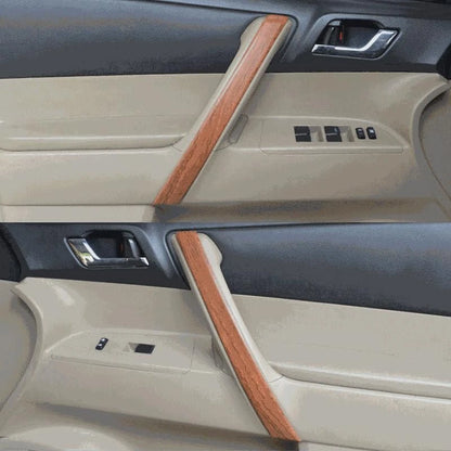 Wood Grain Interior Door Handle Armrest Cover Trim for Toyota Highlander (2001-2023)