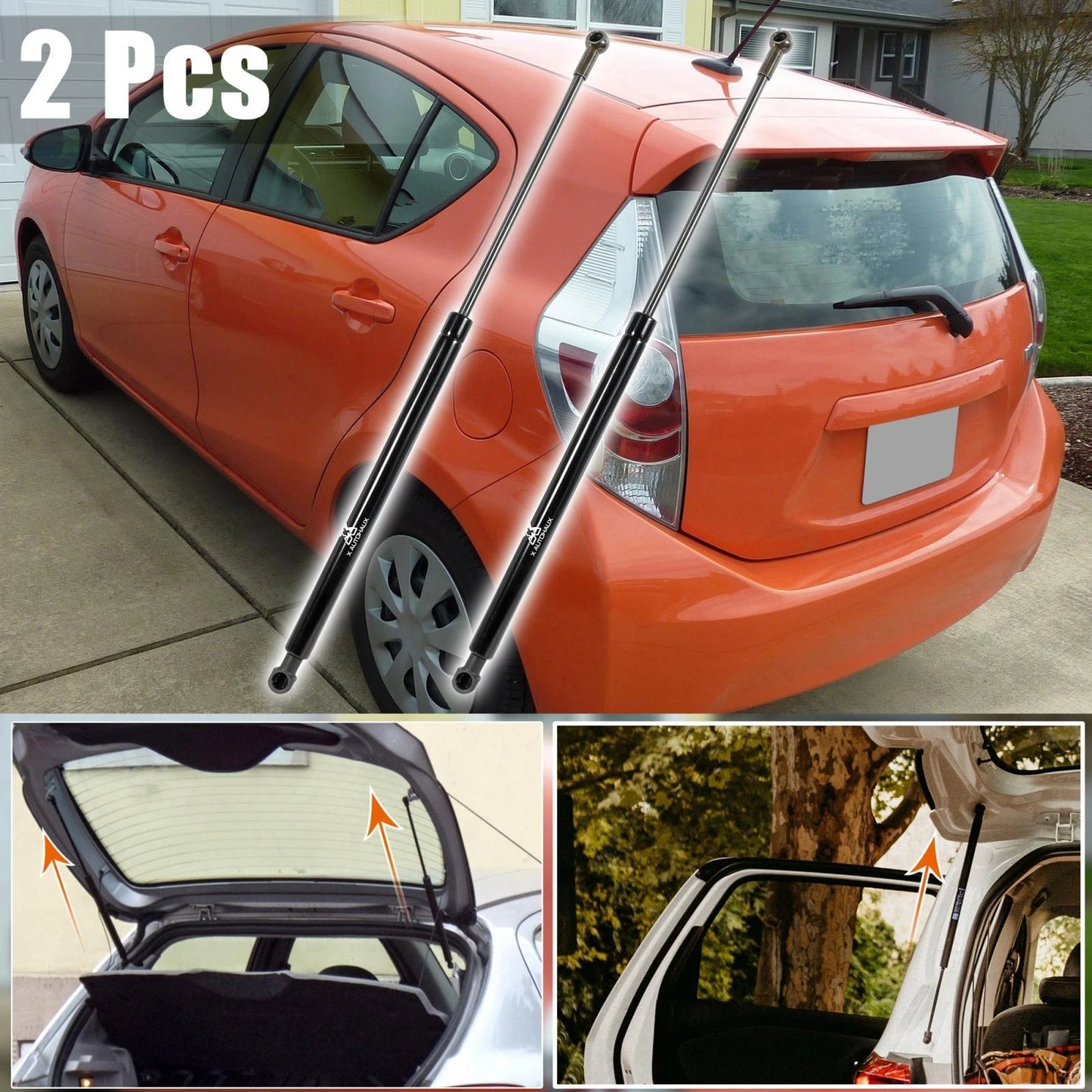 2 x Rear Boot Lift Supports Struts for Toyota Prius (2004-2007)