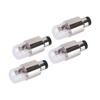 4 x Tire Valve Stem Light Caps for Car Motorcycle Wheel Accessory