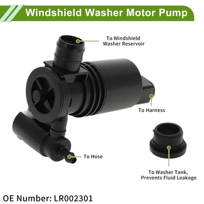 Windshield Washer Pump w/Grommet for Land Rover Freelander (2006-2014)